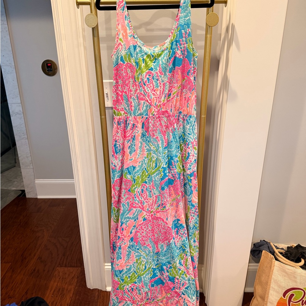 Lilly Pulitzer Pink and Blue Patterned Dress
